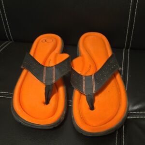 OP Orange and Black Women's Sandals